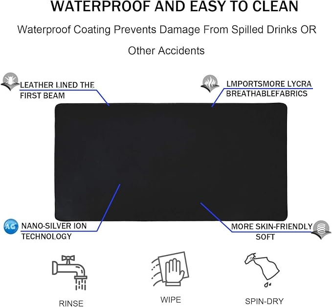 Gaming Mouse Pad, Large Mouse Pads Waterproof Extra Large Big Mouse Pad - Image 4