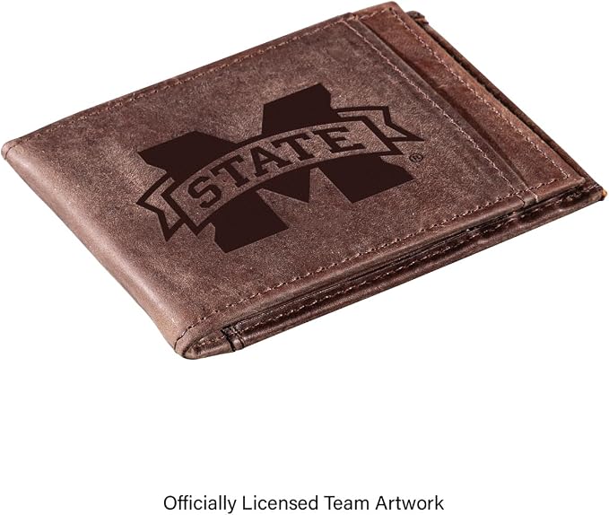 Team Sports America NCAA Mississippi State University Front Pocket Slim Wallet - Image 2