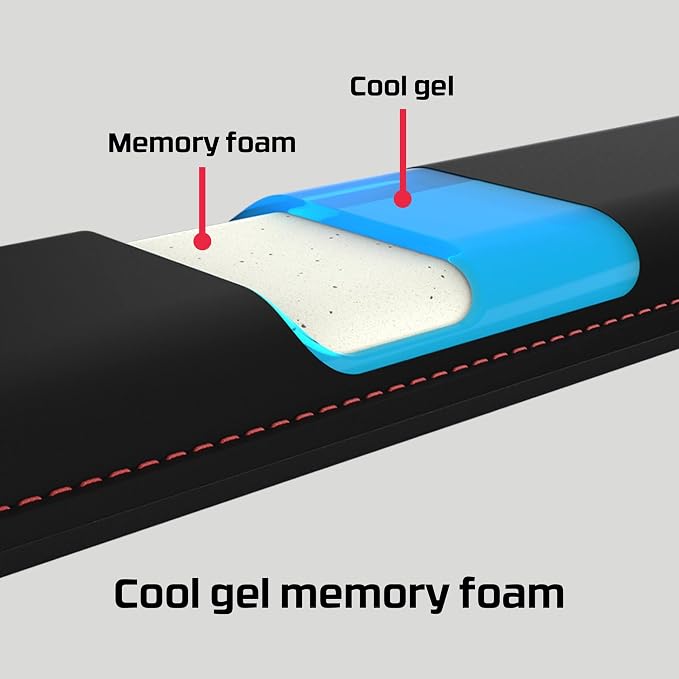 HyperX Wrist Rest – Mouse – Cooling Gel – Memory Foam – Anti-Slip - Image 2