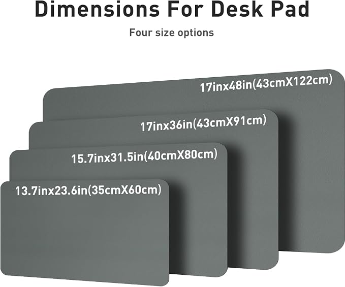 Aothia Leather Desk Pad Protector, Office Desk Mat, Large Mouse Pad, Non-Slip - Image 7