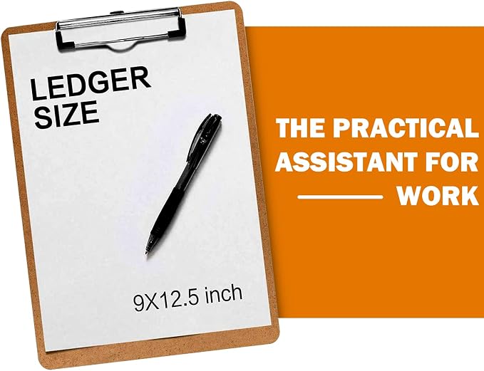 Clipboards, HERKKA 25 Pack Hardboard Office Clipboards Low Profile Clip - Image 6