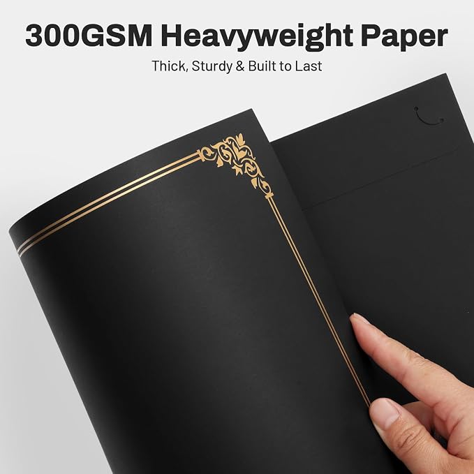 SUNEE Certificate Holders, 100 Packs Black Diploma Holders, Certificate Covers - Image 3