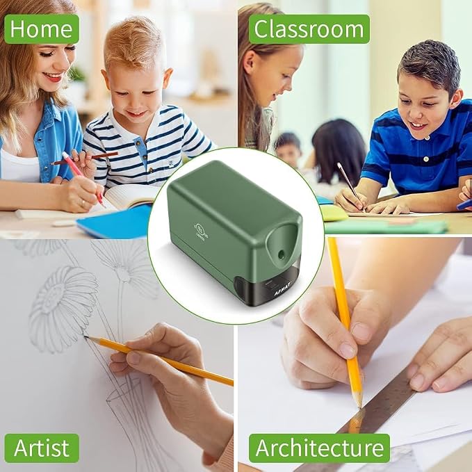 AFMAT 3 Pack Electric Pencil Sharpener, Heavy Duty Pencil Sharpener - Image 7
