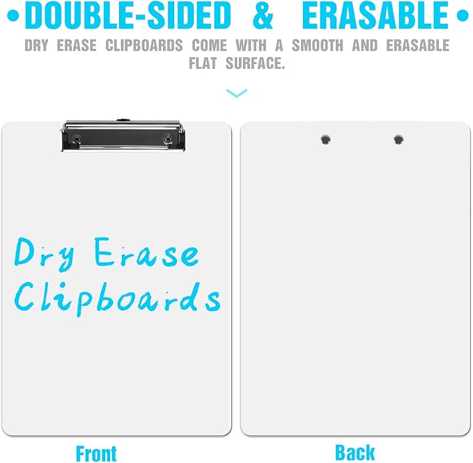 Dry Erase Clipboards, HERKKA 15 Pack Hardboard Office Whiteboard Clipboards Low - Image 6