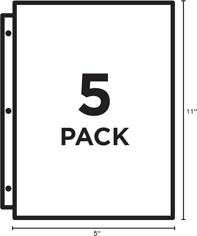 Avery Binder Pockets for 3 Ring Binders, Fits 8.5" x 11" Documents, Acid-Free - Image 8