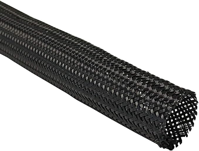 Techflex 1/4 Inch Flexo Clean Cut Braided Cable Sleeve by Electriduct