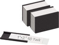 Realth C Channel Magnetic Label Holders 50 Pack 1'' x 2'' by Realth