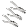 3Pcs 1/8”/ 3mm Small Mini Metal Hole Punchers Tiny Circle Shaped Hole Handheld by Rierdge