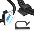 XHF 3/4” Adhesive Cable Wire Clips Black 60PCS, Cable Staples Outdoor Cable by XHF