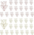 OWLFAVO 36pcs Tulip Flower Shape Paper Clips by OWLFAVO