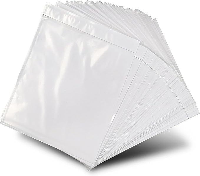 100 Pcs-4.5x5.5In Shipping Envelopes, Packing List Mailing Envelopes Clear by MBLABEL