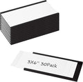 Realth C Channel Magnetic Label Holders 3'' x 6'' 30 Pack | Paper Inserts and by Realth