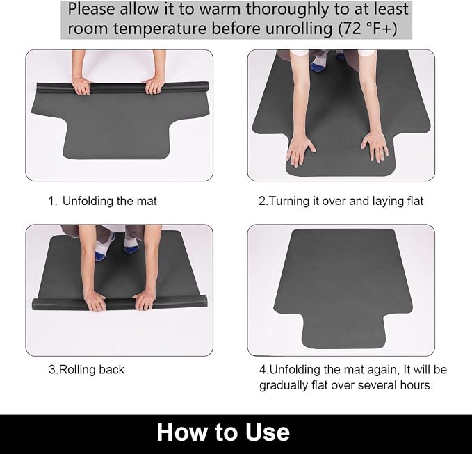 AiBOB Office Chair Mat for Hardwood Floor, 36 X 48 inches, Hard Floor Chair - Image 7