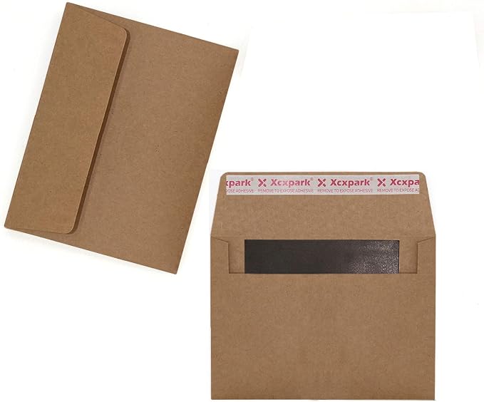 Xxcxpark 100 Qty Printable A6 Invitation Envelopes 4.75x6.5 inches Cards - Image 7