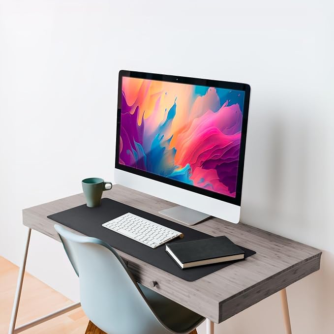Vine Creations Leather Desk Mat 24" x 17", Desk Protector, PU Leather Desk Pad - Image 4