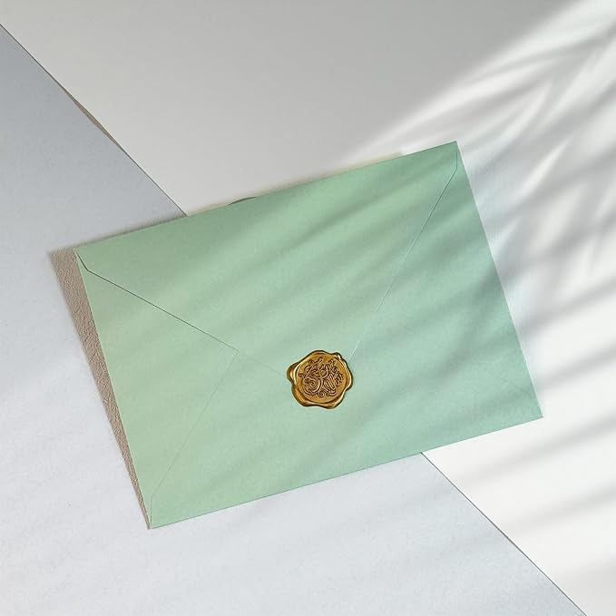 100 PCS Sage Green Colorful A7 Envelopes - Image 4