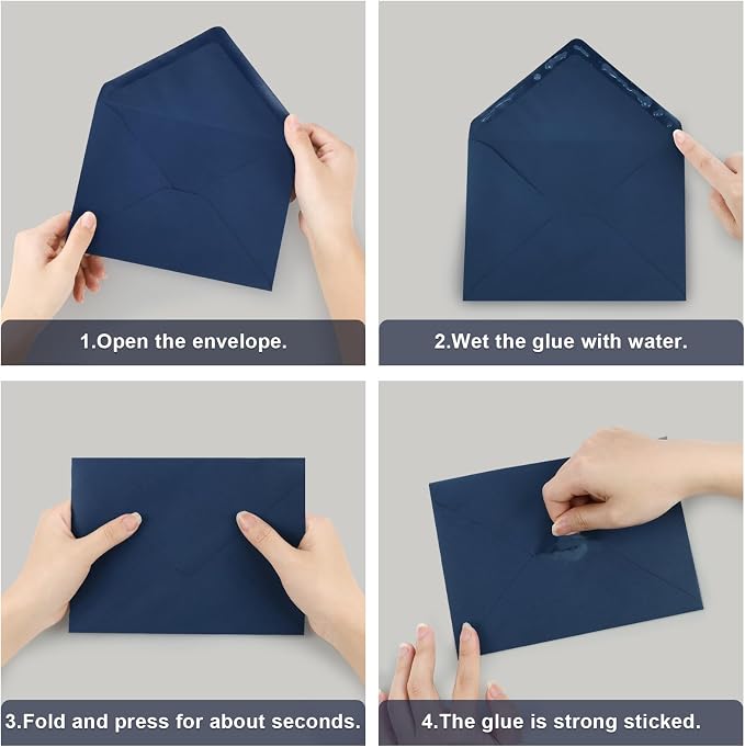 100 Pack A7 Envelopes, 5.24 x 7.24 in Envelopes - Image 6