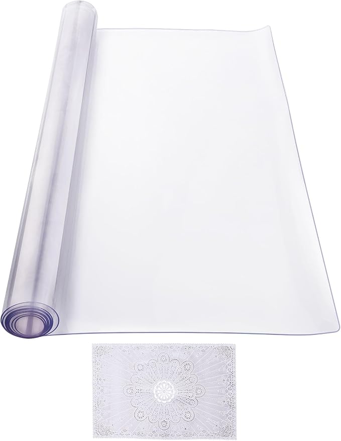 VEVOR Plastic Table Cover, 42 x 60 Inch 2.0 mm Thick Clear PVC Desk Mat - Image 9