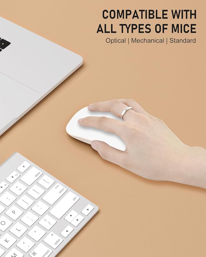 Desk Pad, 23.6" x 13.8" PU Leather Non-Slip Desk Mat Large Mouse Pad - Image 4