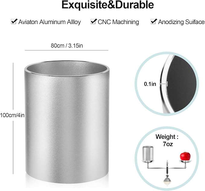 Pen Holder Pencil Holder for Desk, Metal desk pen holder, Makeup Brush Holder - Image 3