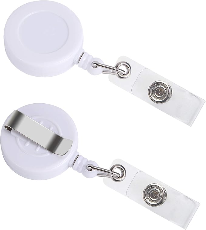 JANYUN 100 Pcs Badge Reels Retractable Badges Holder - Image 3