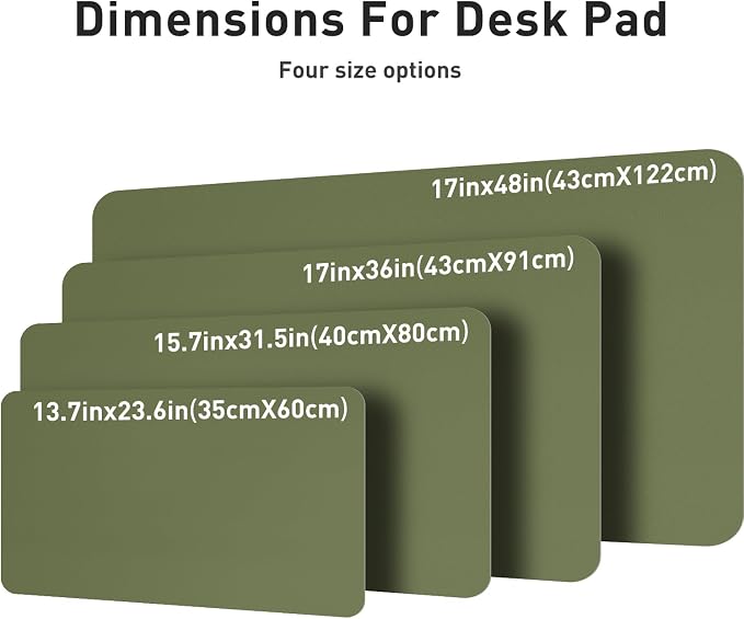 Aothia Leather Desk Pad Protector, Mouse Pad, Office Desk Mat, Non-Slip PU - Image 7