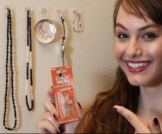 CraZy TACKz - 2 in 1: Push pin - New Invention Hang 100's of Items Interior or - Image 7