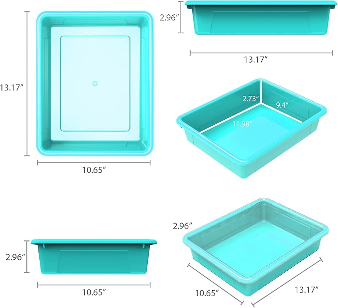 Storex Letter Size Flat Storage Tray – Organizer Bin - Image 11