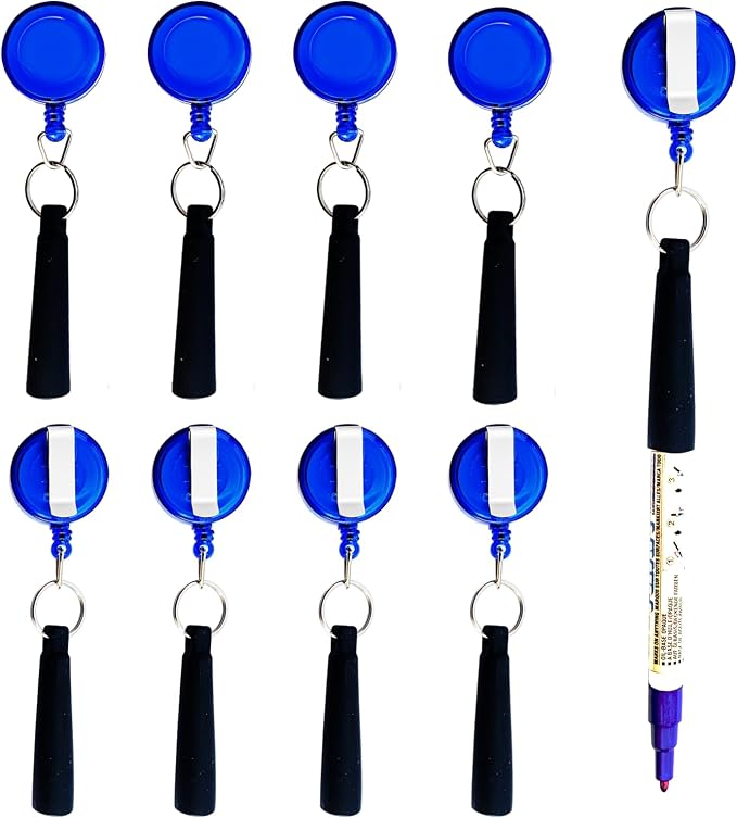Duty Retractable Pull Pen Holder -Thick Nylon Cable- Ideal by Buynow