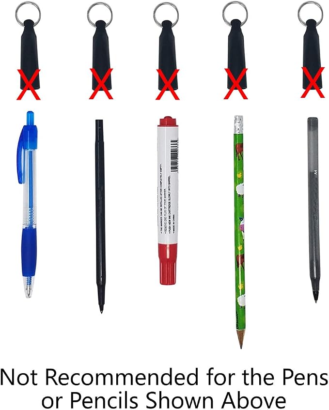 Bulk 20 Pack - Heavy Duty Retractable Pull Pen Holder - Ideal - Image 5
