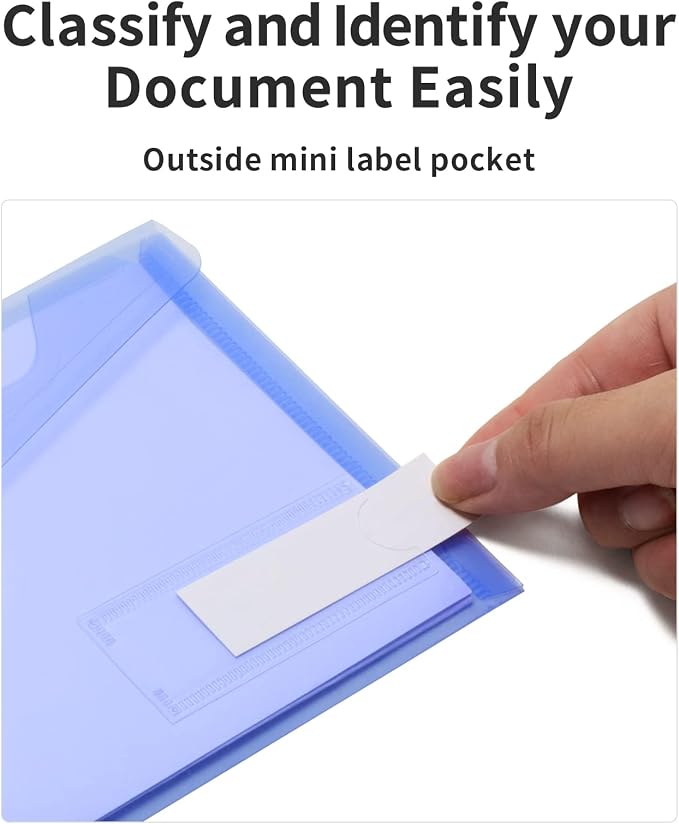 Sooez Small Plastic Envelopes, 12 Pack Plastic Pouch - Image 3