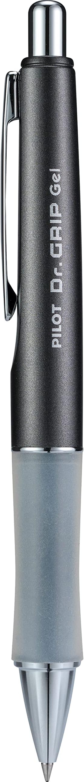 PILOT Gel Pen, Fine Point, Charcoal Gray | Black Ink | Retractable | Metallic - Image 3