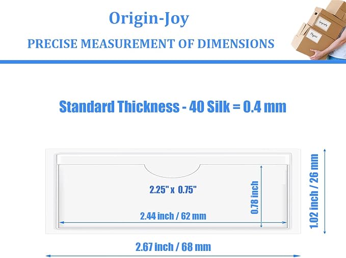 Origin-Joy 35 PCS Self Adhesive Index Card Pockets - Image 2