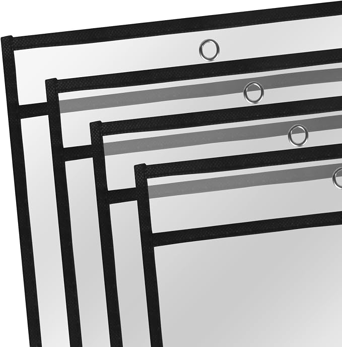Heavy Duty Dry Erase Pockets 8.5x11, Plastic Paper Sleeves Job Ticket Holder 50 - Image 6