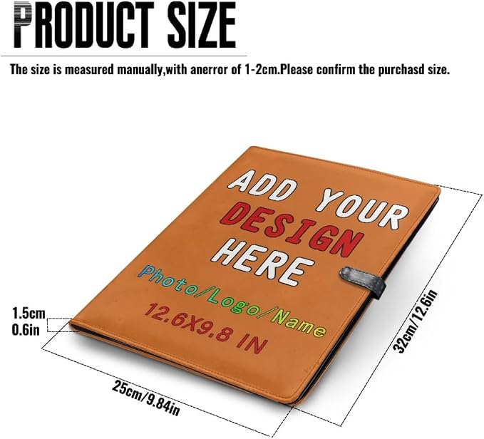 Personalized Padfolio with Logo Photo Name, Custom Business Portfolio Folder - Image 4