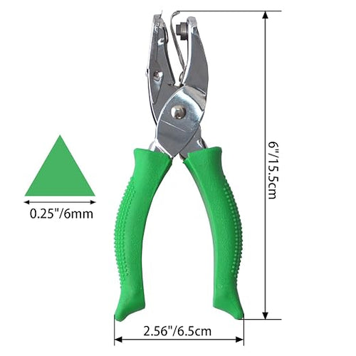 1/4" Triangle Hole Punch for Handmade DIY Craft, School | Back to School - Image 2