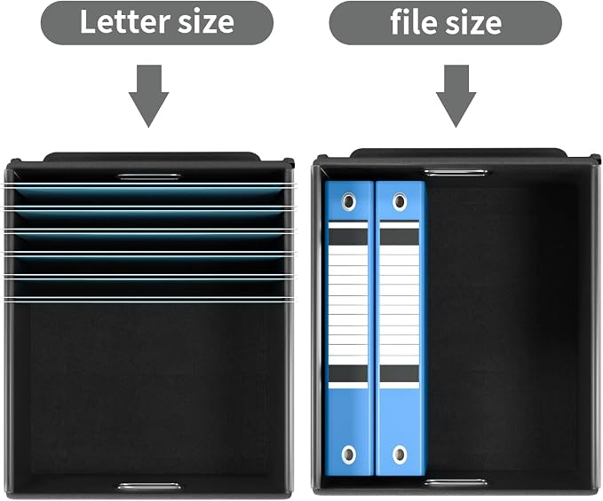 File Organizer Box with Lid, Collapsible File Folder Organizer - Image 3