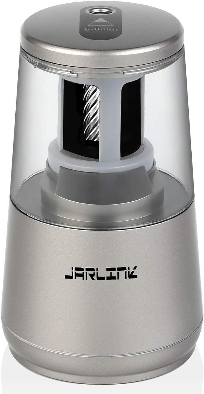 JARLINK Electric Pencil Sharpener, Heavy-Duty Helical Blade to Fast Sharpen by JARLINK