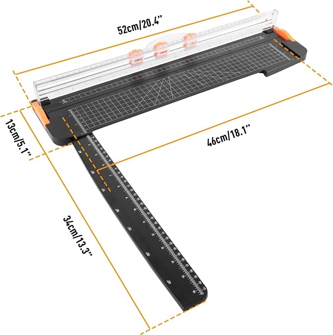 Paper Cutter 18 inch, 18 inch Wrapping Paper Cutter Portable Slicer - Image 2