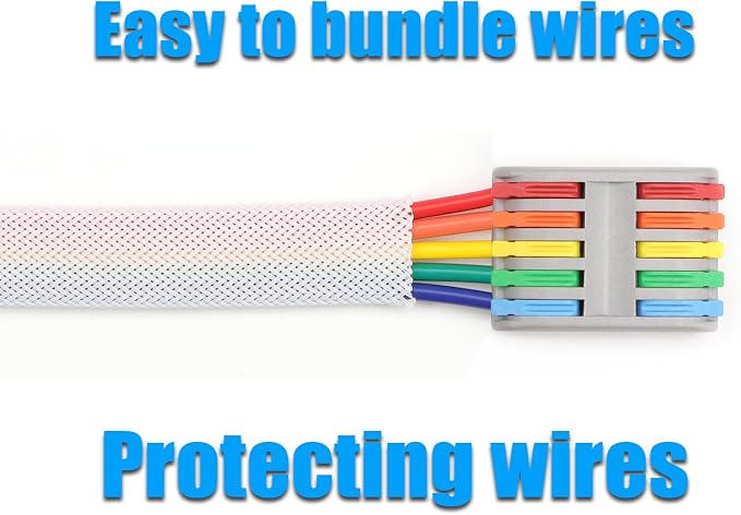 25ft PET Expandable Braided Cable Sleeve 1.2 inch Pet Braided Cable Sleeve - Image 6