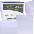 Winlyn 1000 Pcs White A2 Invitation Envelopes, Peel & Press Self Seal, 4 3/8 x by Winlyn