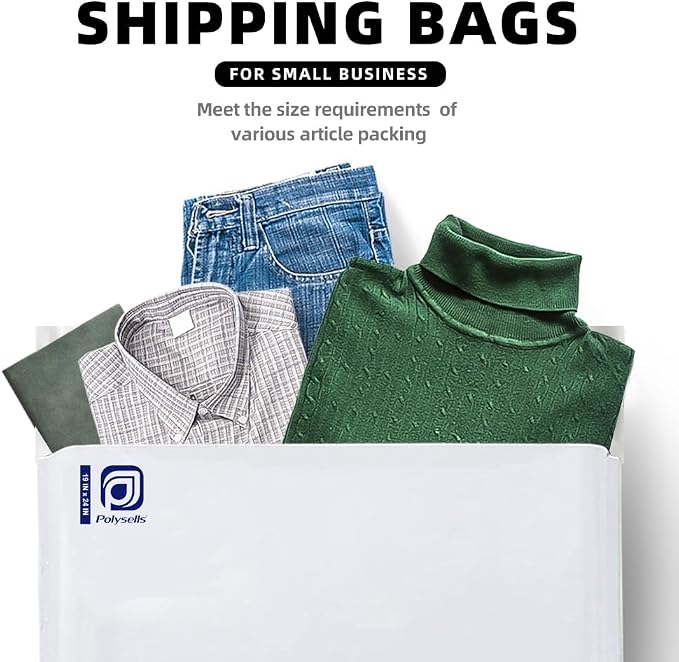 POLYSELLS 300 19x24 Inch White Pack Large Poly Mailers Shipping Envelopes - Image 7