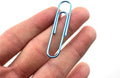 HAHIYO Paper Clips Large 2 inches Length Blue Paperclips Vinyl Coated Prevent by HAHIYO