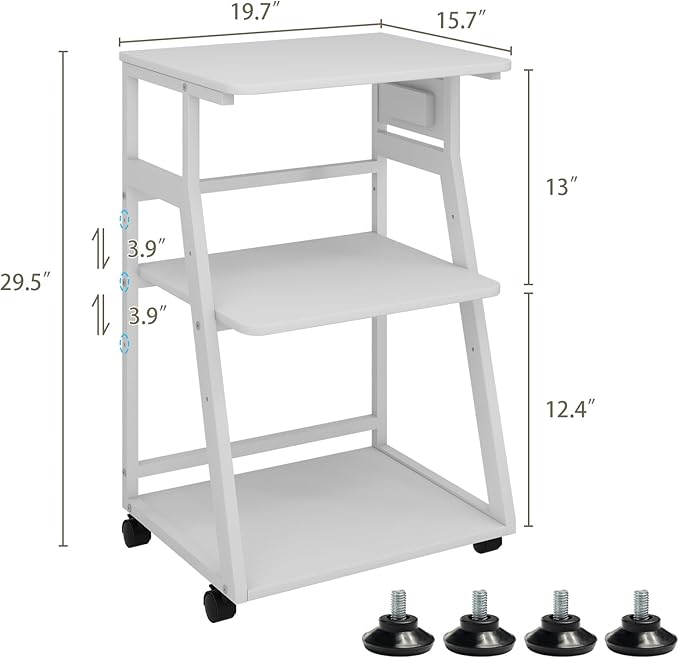 Natwind 3 Tier Printer Stand, 19.7"x15.7", - Image 2