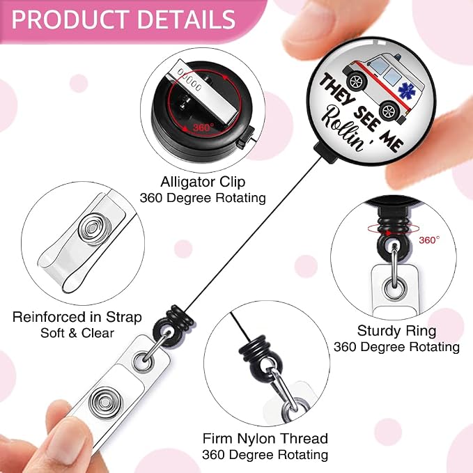 They See Me Rollin' Badge Reel Retractable - Image 3