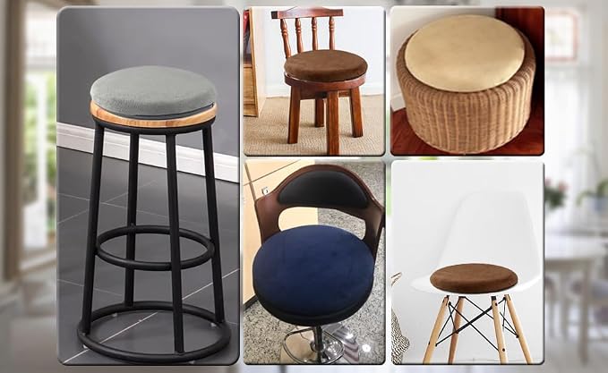 Sigmat Memory Foam Seat Cushion Anti-Slip Soft Round Stool Cushion Chair Pad 13 - Image 7