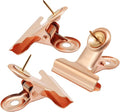 20Pcs Rose Gold Push Pins Metal Push Pin Clips, Pushpin Clip Bulldog Clip by Unlorspy
