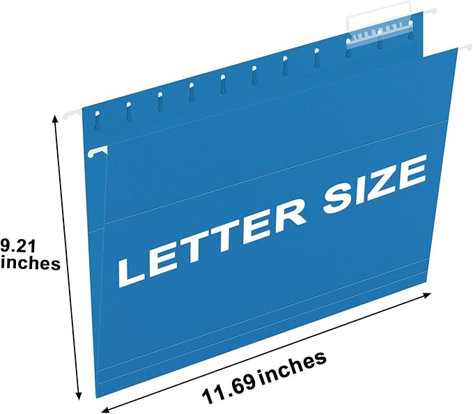 HERKKA Hanging File Folders, 60 Pack Reinforced Letter Size Hanging Folders - Image 2