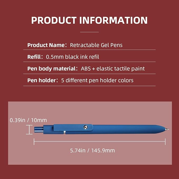 YOXMJDB Gel Pens, High-End Series Black Ink Pens - Image 5