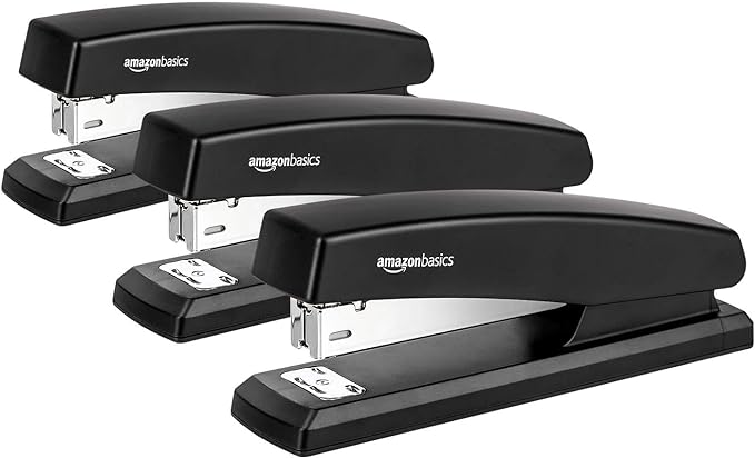Amazon Basics Desktop Office Stapler, Lightweight, 25 Sheet Capacity by AmazonBasics